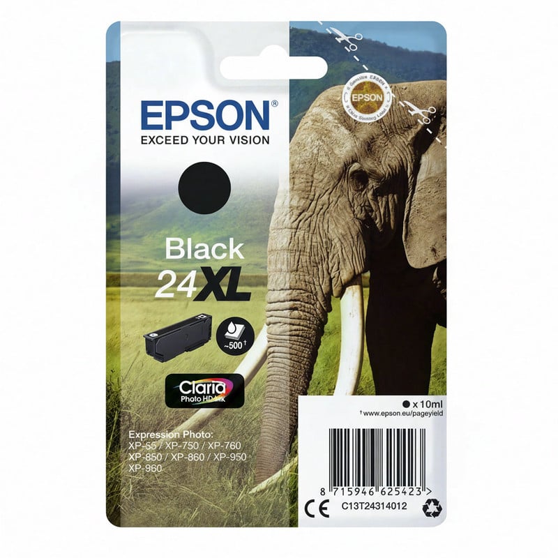 Epson Claria Photo HD inktcartridge 24XL zwart enkelverpakking