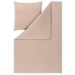ESTELLA Mako-Jersey-Bettwäsche Takoma 155 x 220 cm Jersey Beige