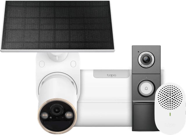 TP-Link Tapo C460 Solar Kit met H500 CentralHub, D235 Smart Battery Camera en Bedrade Deurbel