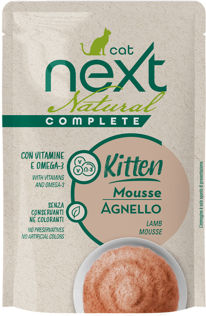 Next Cat Natural Complete Kitten Mousse Busta Multipack 30X70G AGNELLO