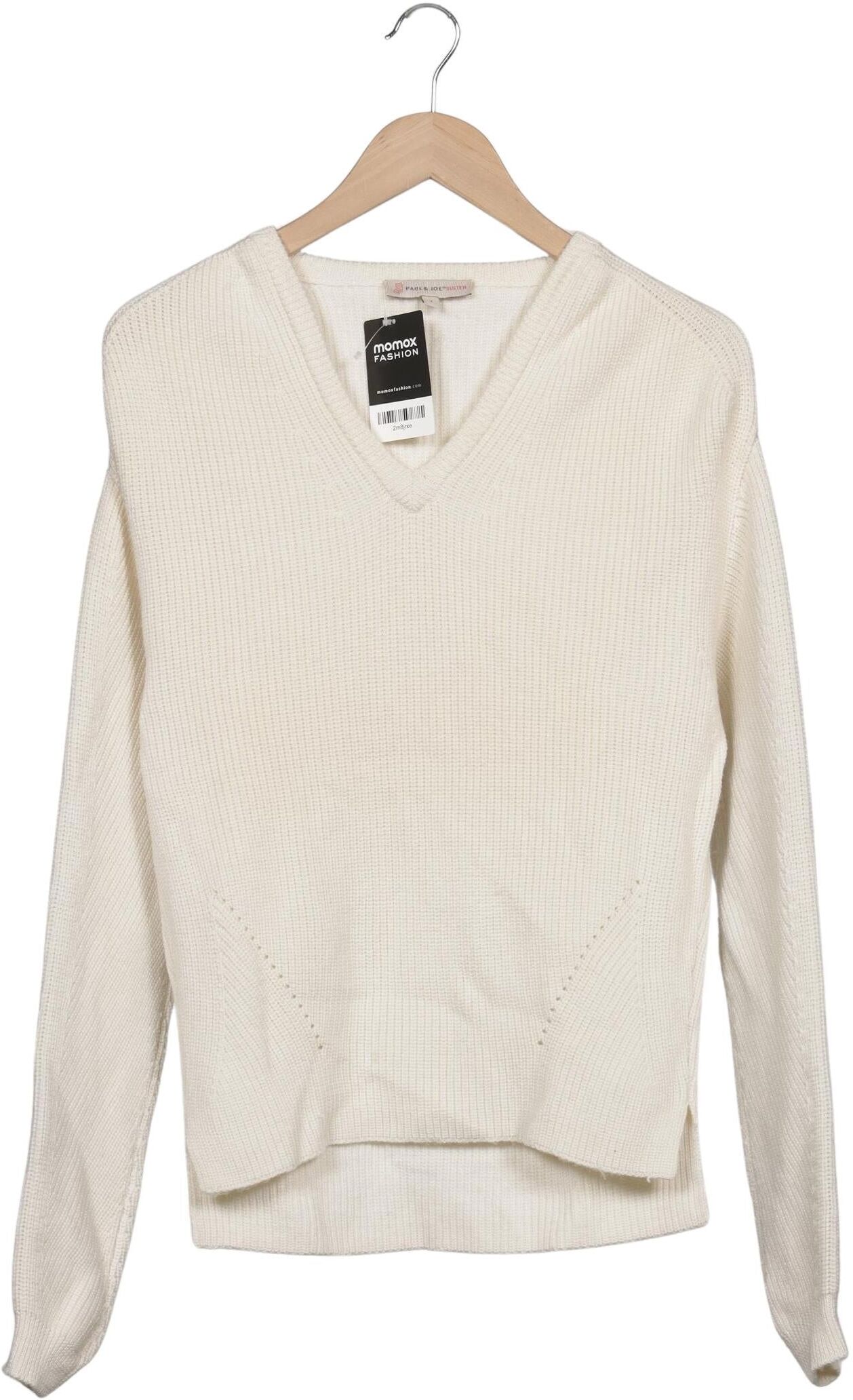Paul & Joe Sister Damen Pullover, Cremeweiß, Gr. EU 36 (FR 38), Wolle - Second Hand