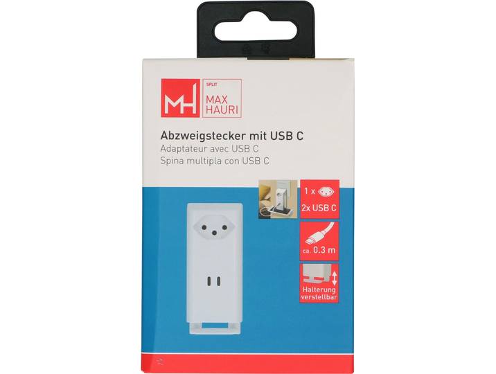 Max Hauri Abzweigst. T13 Usb-C/C Halter