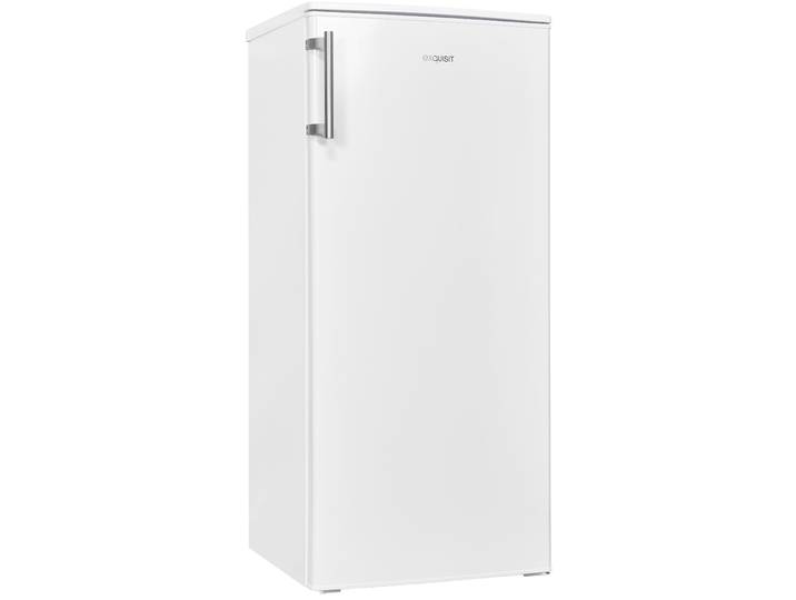 EXQUISIT Kühlschrank KS185-4-HE-040E , Energieeffizienz: E, silber (weiß), Rechtsanschlag, Kühlschränke, Perfekte Kühlung für jede Küche: 190 L, schnell & flexibel einsetzbar, Kühlschrank