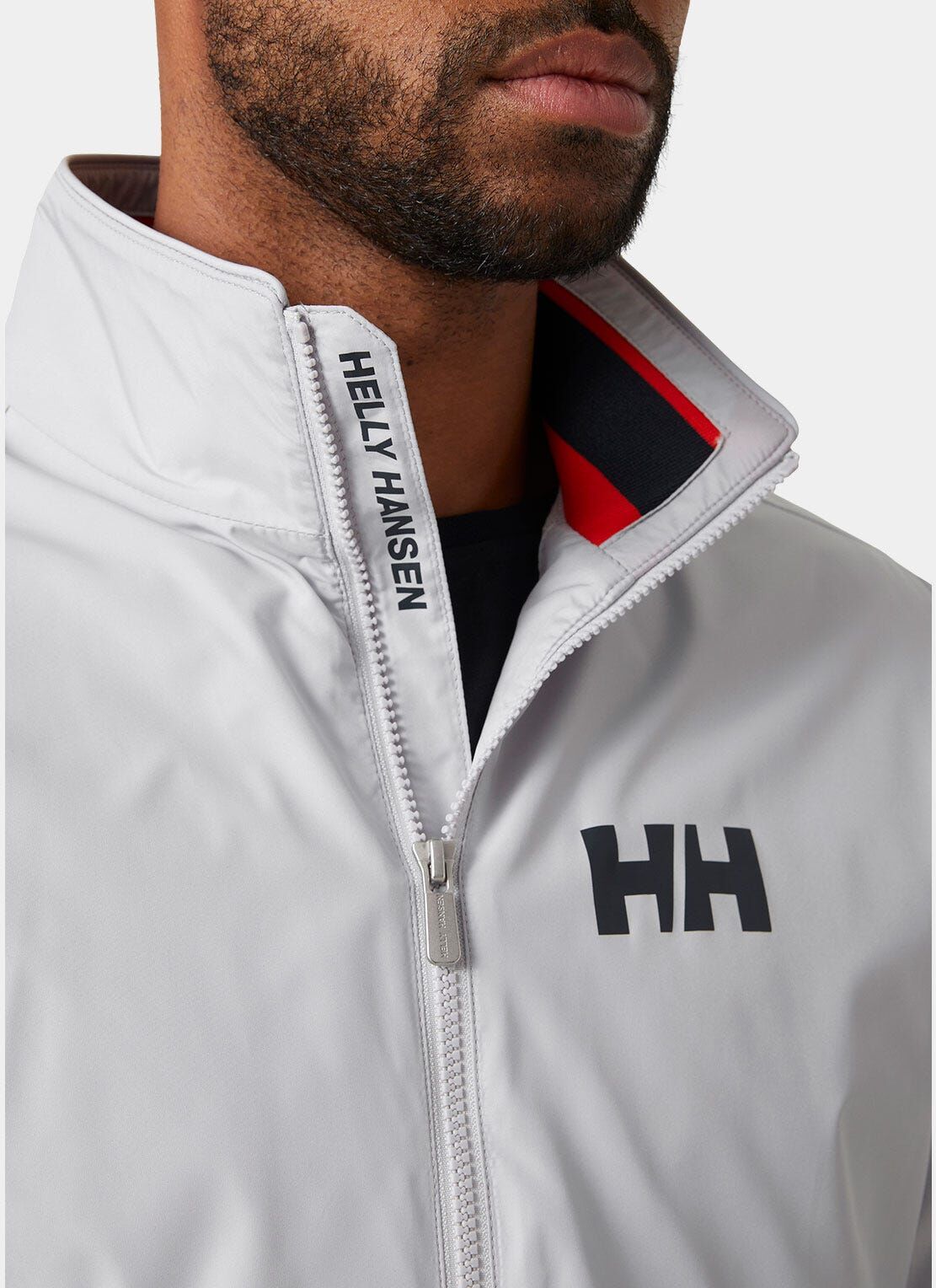 Helly Hansen Men's Salt Windbreaker Sailing Jacket - Grey - 2XL