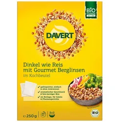 Dinkel wie Reis mit Gourmet Berglinsen - Kochbeutel 250g