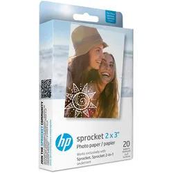 HP 2" x 3" ZINK-Fotopapier - 20 Stück