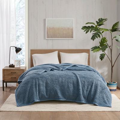 Woolrich Burlington Berber Cozy Soft Blanket with Velvet binding