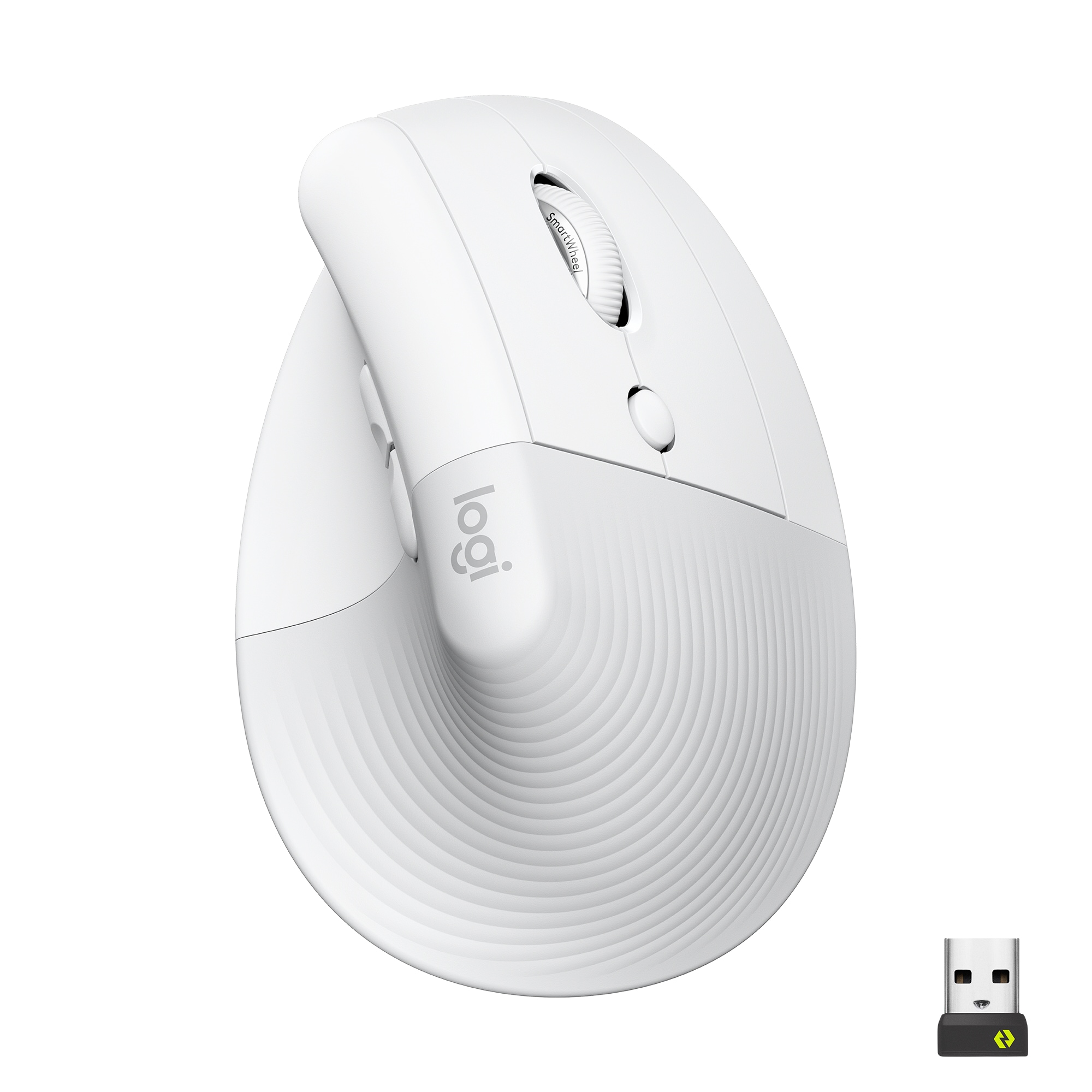 Logitech Lift Vertical Offwhite - Ergonomische Kabellose Maus 910-006475
