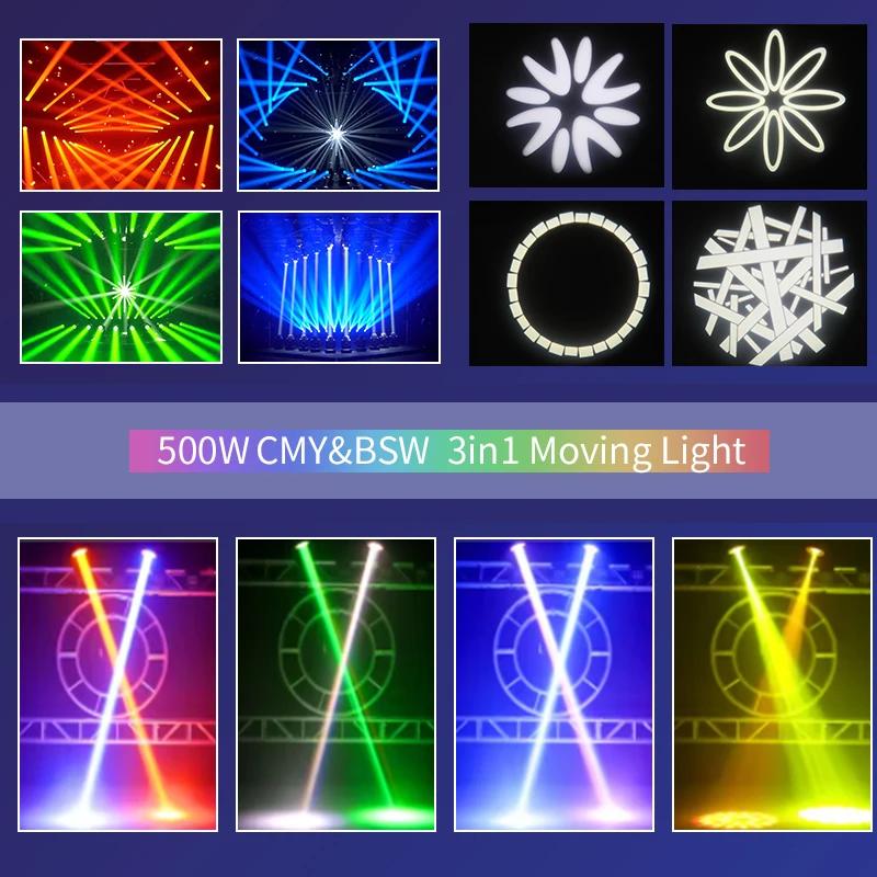 LED Moving Head - Bühnenlicht - 500 W - CMY CTO - 3-in-1 Beam/Spot/Zoom - Linearer Zoom 4°-35° - DMX512 -