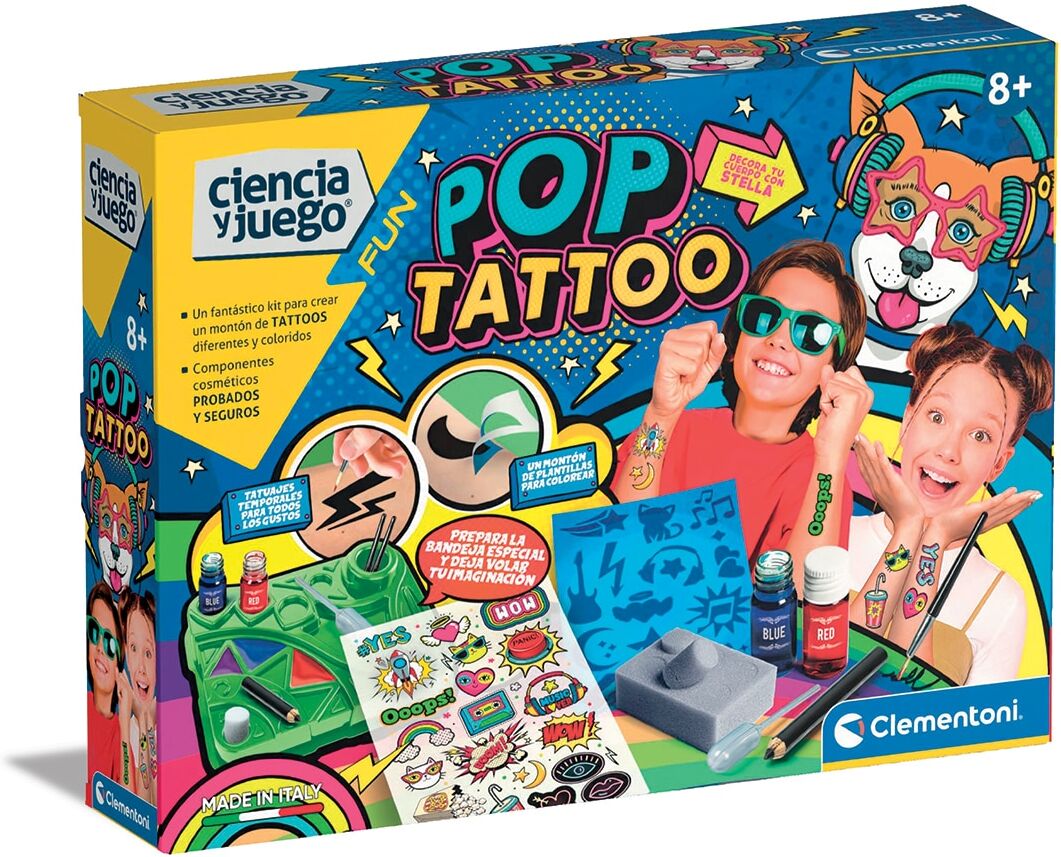 Clementoni Kit Pop Tattoos.