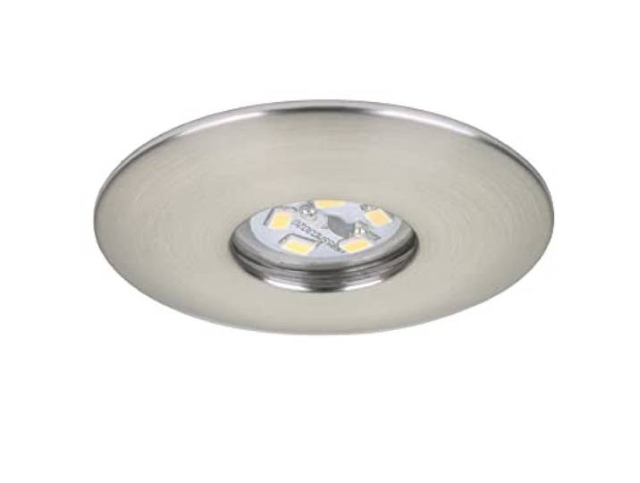 Briloner Leuchten LED Einbauleuchten Set, 3-flammig, 7240-032, inkl. 3 x LED 1,8 Watt, matt-nickel, EEK A++