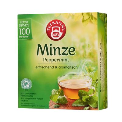 Teekanne Kräutertee Pfefferminz Food Service 100 Teebeutel (125 g)