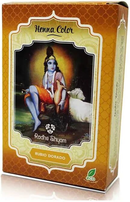 Radhe Shyam Henna Cor Louro Dourado Eco 100g