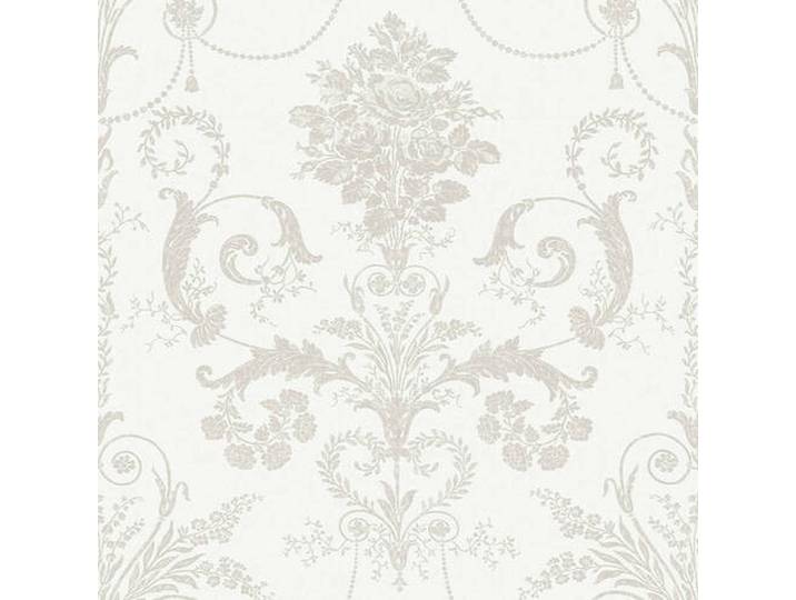 VLIESTAPETE JOSETTE DOVE GRAU/WEISS