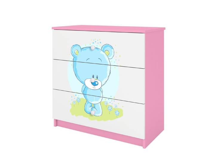 Raumhirsch Furniture Kinderregal Kinderkommode mit Tiermotiven, Spielzeugregal mit Schubladen - Kinderzimmermöbel, stabile Konstruktion, kindgerecht, verschiedene Farben & Designs