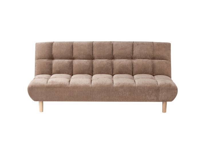SCHLAFSOFA 2-Sitzer Chenillegewebe Braun Risor