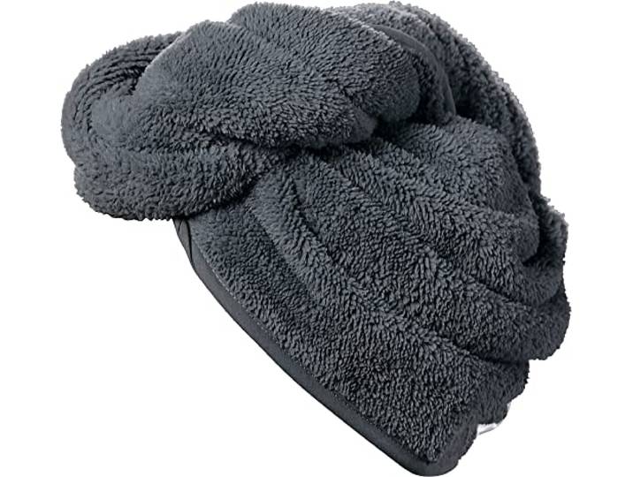 Erwin Müller Turban Microfaser anthrazit Größe 28x70 cm