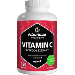 Vitamin C 160mg Acerola Extrakt Pur Vegan 180 ST