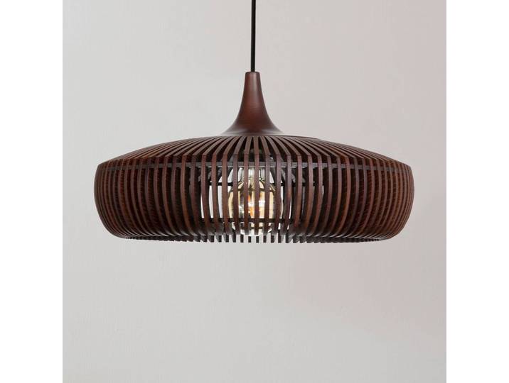 UMAGE Hängeleuchte Clava Dine, dimmbar, Holz dunkel, für Wohn- / Esszimmer, Holz, Design