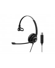 EPOS IMPACT SC 230 USB 200 Series Headset On-Ear kabelgebunden aktive Rauschunterdrückung Schwarz Silber (1000516)