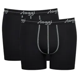 Sloggi 2P Men Start Short C2P Schwarz Baumwolle Medium Herren