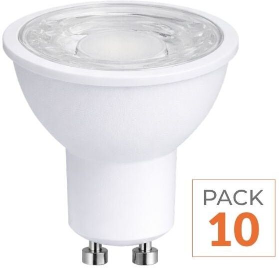 Optonica Ampoule LED GU10 9.5W - Pack de 10 - Blanc Froid 6000K - 8000K