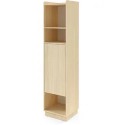 BÜCHERREGAL Positivo mit 1 Tür, 45 cm, Mavelie-Eiche + Macadamia
