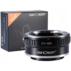 K&F Concept Adapter – Sony E/Nex auf Contax Yashica C/Y – KF06.111, Objektivadapter, Schwarz