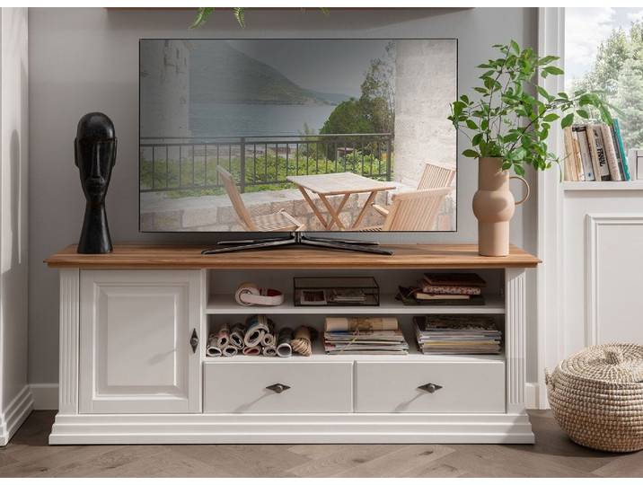 TV Board 178x67cm 'Jale' Kiefer & Eiche massiv WZ-0622