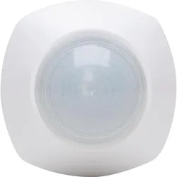 Kopp 822101028 INFRAcontrol Präsenzmelder DeckUP 360°, Unterputz-Deckenmontage 12m Erfassungsbereich, 1-Kanal, Farbe: weiß