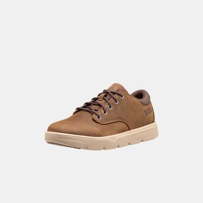 Sneaker HELLY HANSEN "PINEHURST LOW", Herren, Gr. 43, Synthetik, braun (bushwacker, schwarz khaki), Leder, Schuhe Sneaker, wasserdichtes Leder,Winterschuhe