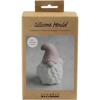 Creativ Company Silikonform, Weihnachtsmann, H 10 cm, B 6,5 cm, matt transparent, 1 Stk
