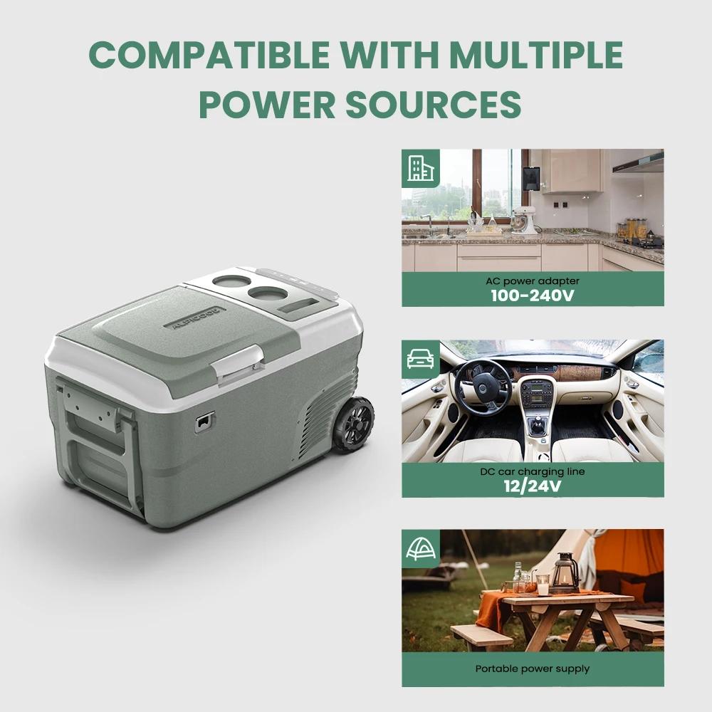 Auto Kühlbox Gefrierbox - DD40 Kompressor 12 V - 40 l Volumen - Dual Zone - -20 bis 20 °C - Tragbar - Für Camping und Auto