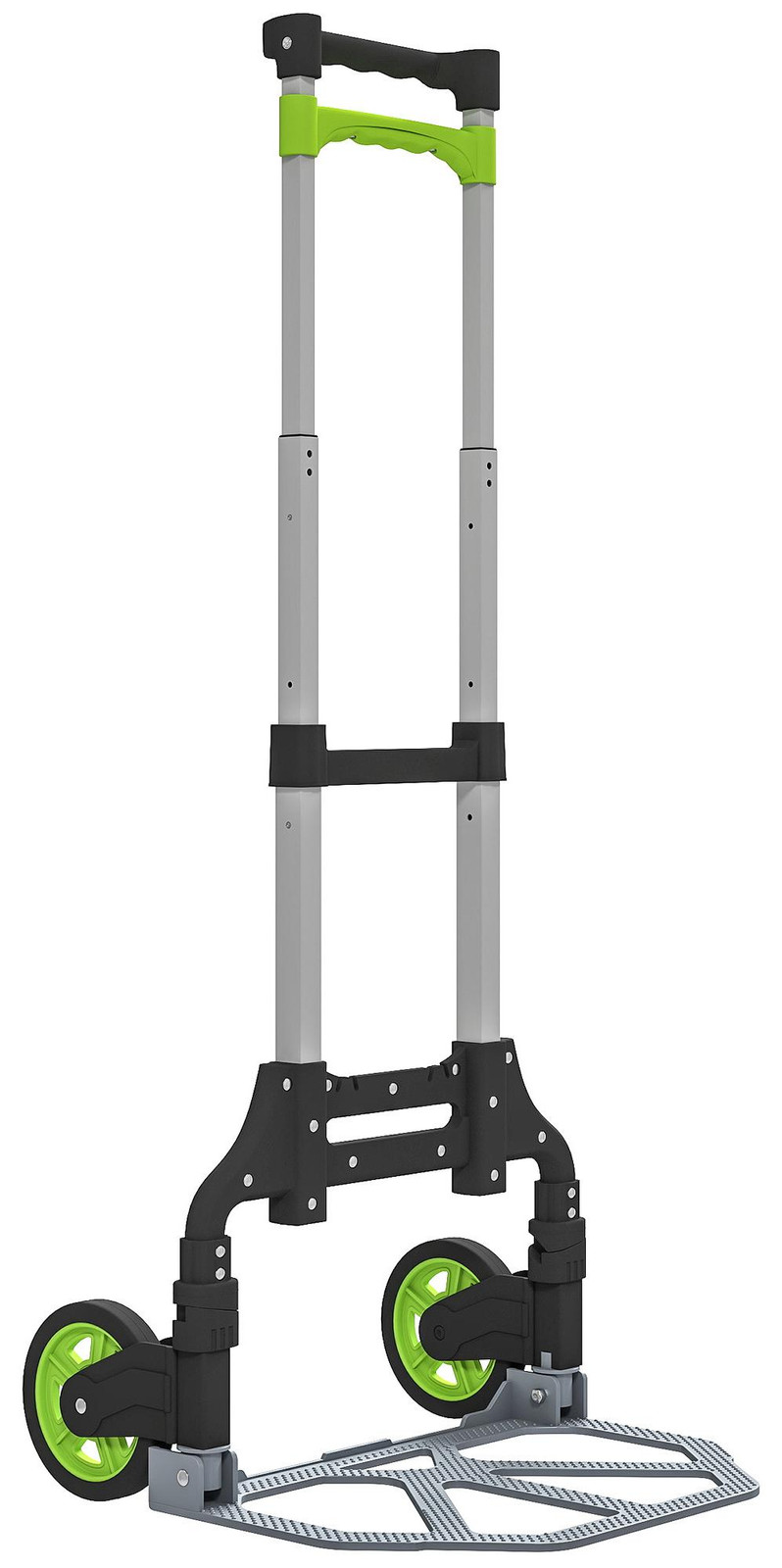 HOMCOM inklapbare transportkar van aluminium met telescopische handgreep, 100 cm