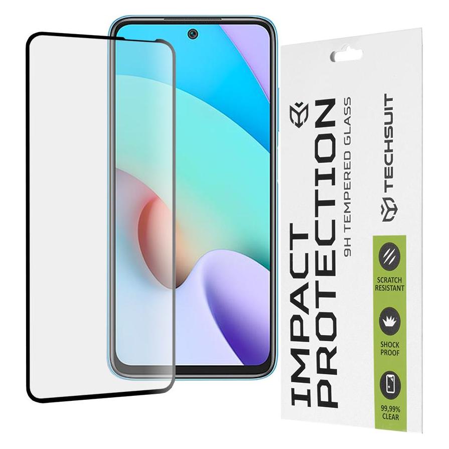 Techsuit - 111D Full Cover / Full Glue Glass - Xiaomi Redmi 10 / Redmi 10 2022 - Black (Xiaomi Redmi 10) (56340301)