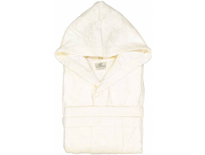 Bademantel aus 70% Holzfasern, XXL, unisex, Elfenbein-farben