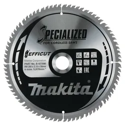 Makita Sägeblatt 260x2,15x30, 80Z EFFICUT, Holz - B-67290