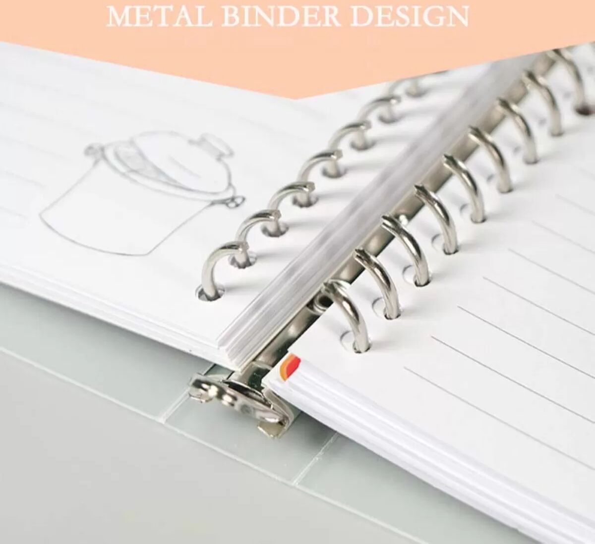 INF Himmelblaues Rezeptbuch – DIY Kochplaner & Organizer, Platz für 160 Rezepte