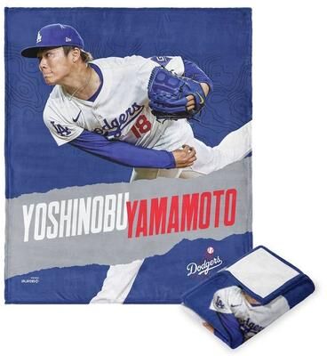 MLB Los Angeles Dodgers Player Silk Touch Throw Blanket