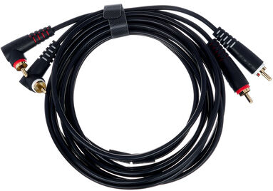 UDG Ultimate Cable RCA Angled 3BL Schwarz