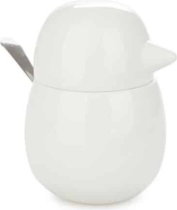 Balvi Suikerpot Birdie van porselein met lepel