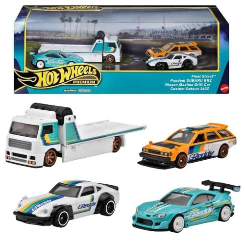 Hot Wheels Premium BRE Datsun Set van 4 verzamelaarsvoertuigen 1:64