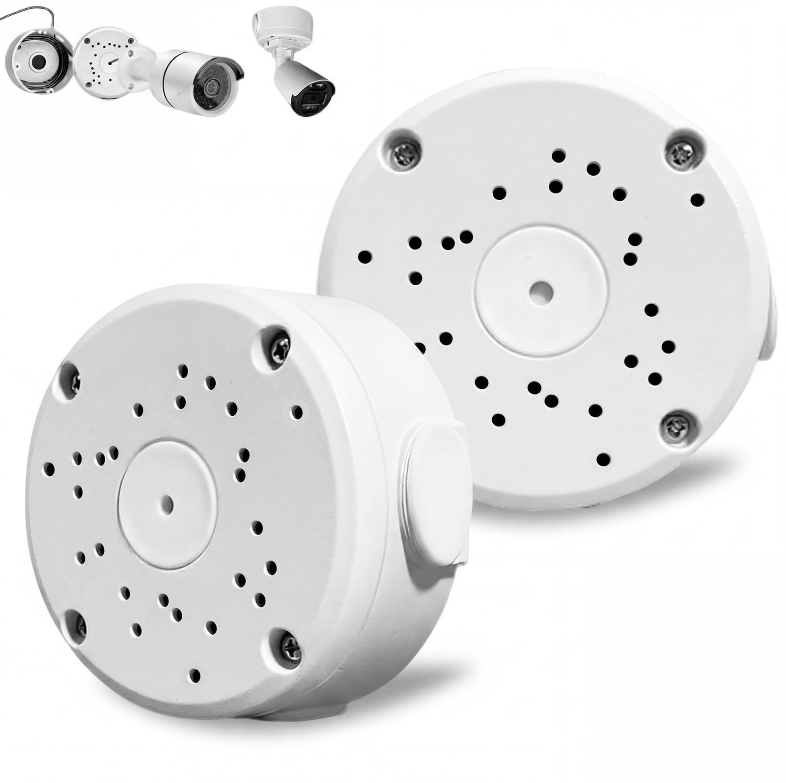 Selius Aluminium camera-aansluitdoos, waterdicht, 2 stuks