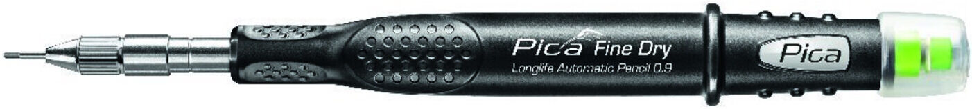 Pica Fine Dry Finemarker aus Kunststoff mit Clip, L.20cm, mit 5 Graphit-Minen HB, 7070)