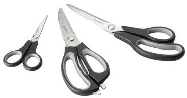 BergHOFF Black/ Grey 3-piece Scissor Set