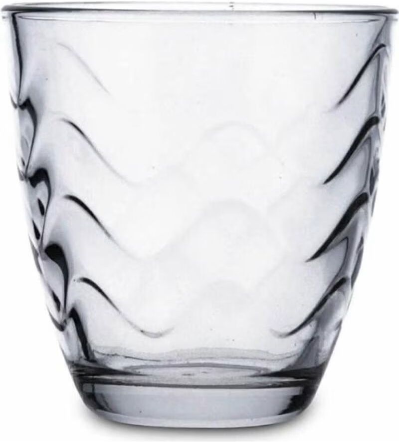 Juego De Vasos De Vidrio Con Relieve Quid Transparente Talla Única Unisex