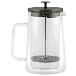 Vialli Design Diva French Press Mattgraphit, 1 l, Kaffeebereiter, Grau