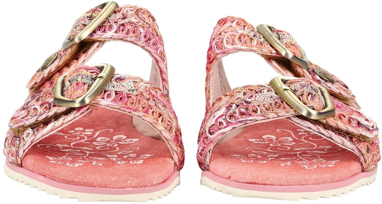 Pantolette LAURA VITA "LAURA VITA Pantoletten Textil", Damen, Gr. 39, Textil, rot, Schuhe Pantolette
