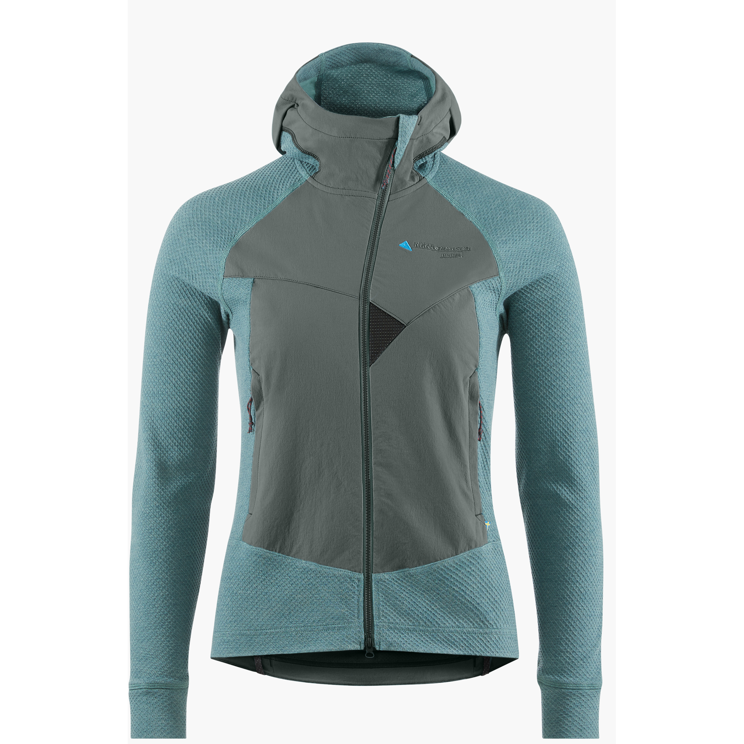 Klättermusen Hugin Zip Damen Softshelljacke grau Größe XS Trekking Winddicht Merinowolle