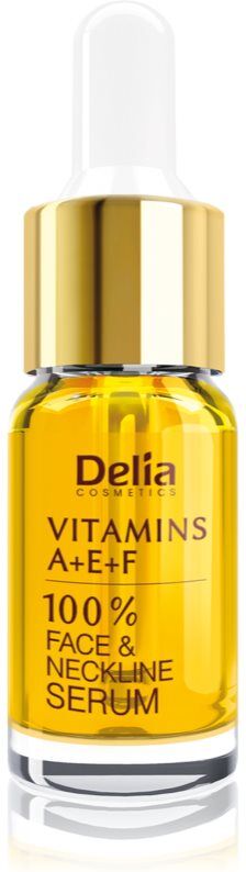 Delia Cosmetics Professional Face Care Vitamins A+E+F Antifalten Serum Für Gesicht und Dekolleté 10 ml